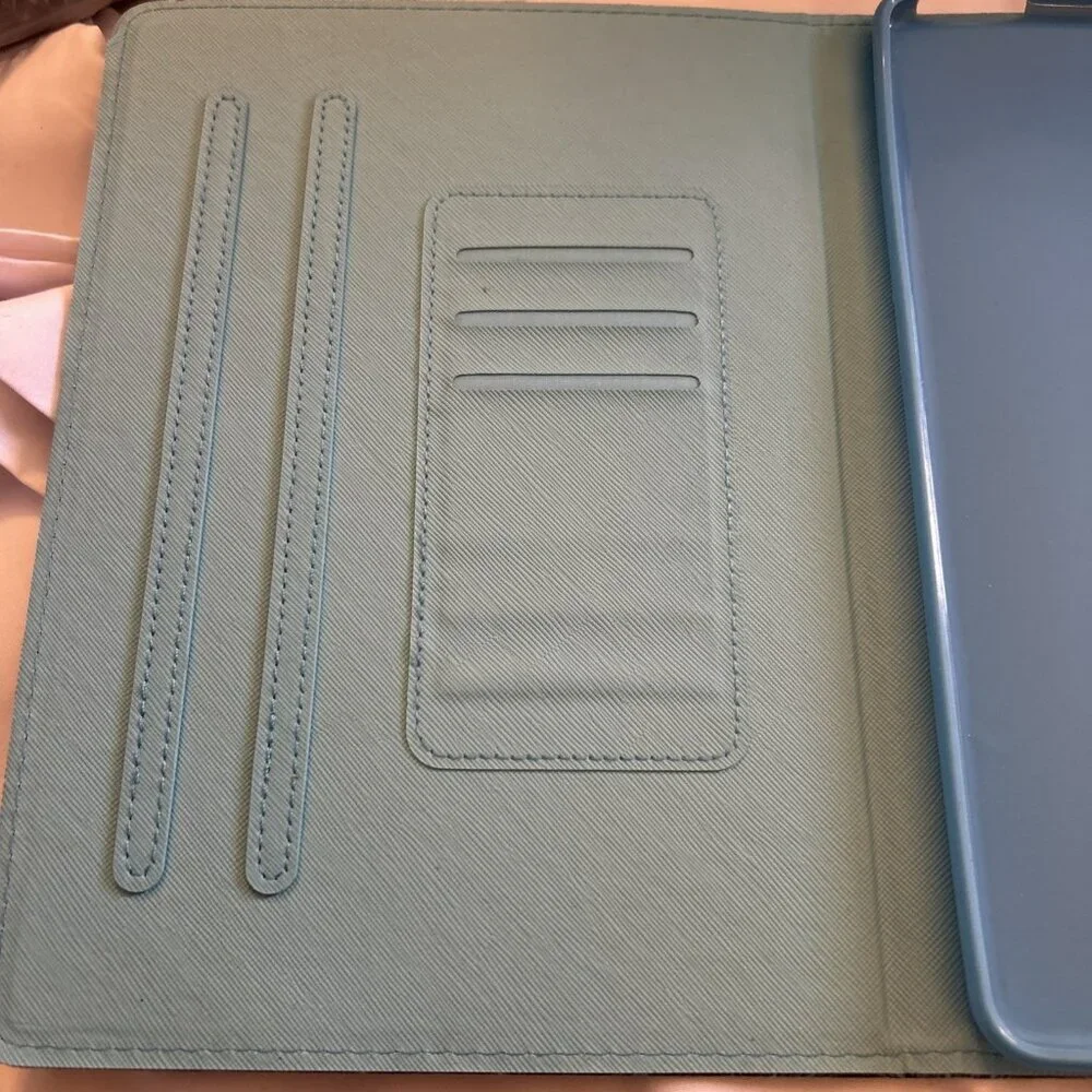 Ipad Tablet Case Cover Protector Turquoise To Dark Blue Geometric Pattern